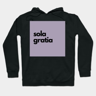 sola gratia, purple Hoodie